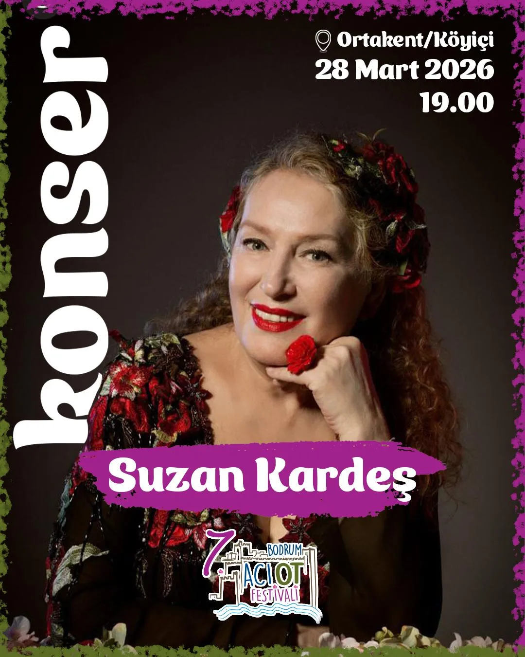 7. Bodrum Acı Ot Festivali’nde Suzan Kardeş Sahne Alacak